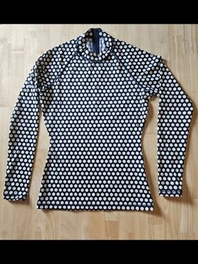 Women’s Navy & White Polka Dot J.Crew Rashguard